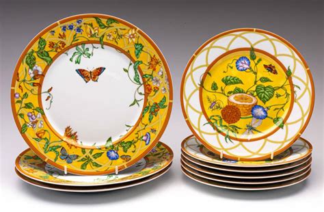 hermes paris porcelaine|authentic hermes plates.